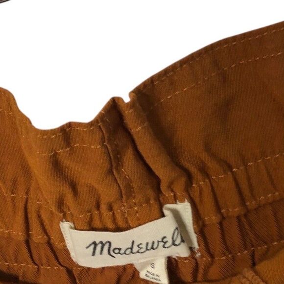 MADEWELL Women's Orange Dunaway Paperbag Pants Small AN843 ($89.50) - Picture 5 of 12